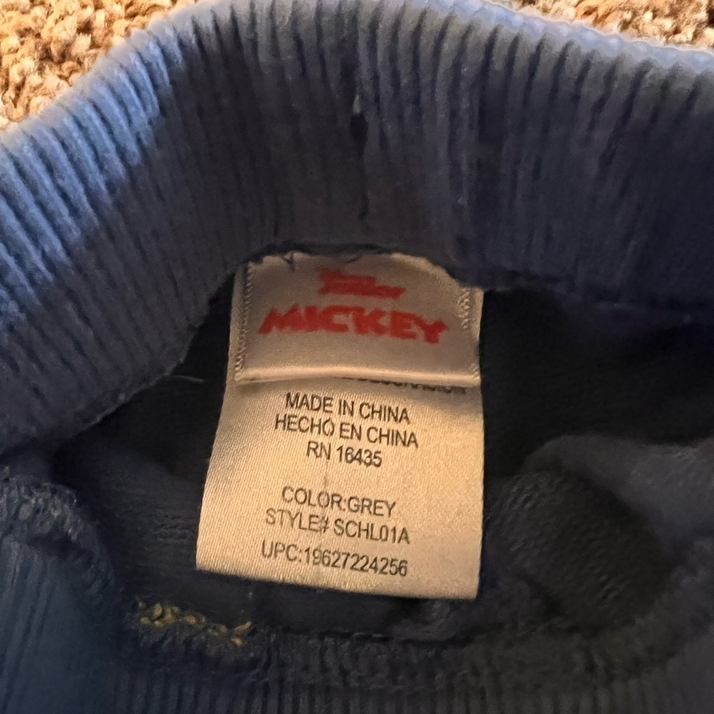 PREOWNED 18 Month blue Mickey wind breaker jacket with hood. 2T mickey shorts - Picture 10 of 10